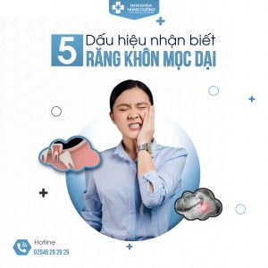 5 dấu hiệu nhận biết răng khôn mọc dại